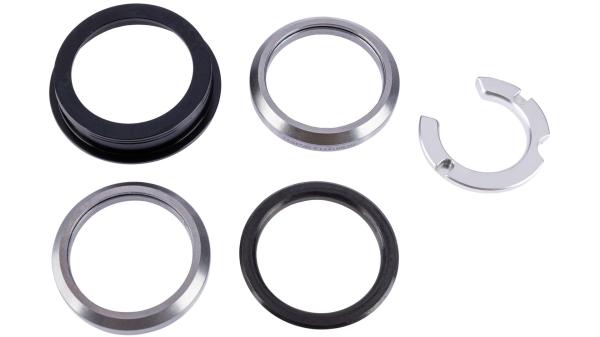 FSA Reduziersteuersatz  1,5"-1 1/8" tapered schwarz, silber