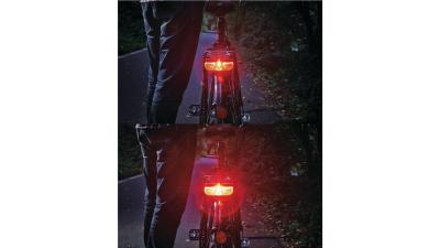 Trelock Duo Flat Signal  Unisize schwarz, rot Produktbild 1