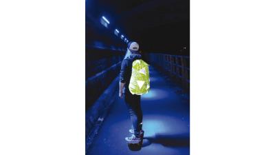 Wowow Bag Cover Urban Street Line  XL gelb, silber Produktbild 1