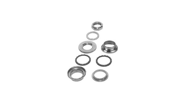 Messingschlager Steuersatz  1" silber