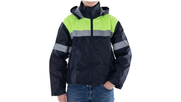 4-Act Regenjacke Unisex L blau, gelb