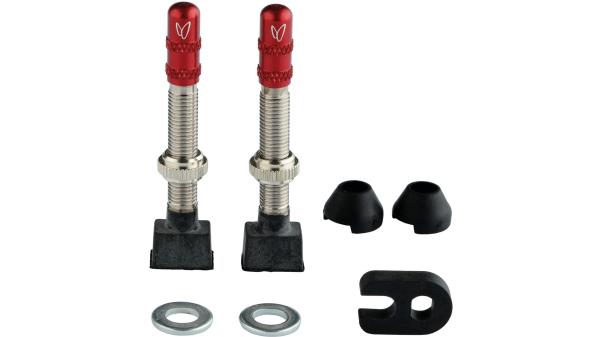 Effetto Mariposa Tubeless-Ventil  L silber, rot