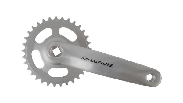 M-Wave Kettenradgarnitur  L silber