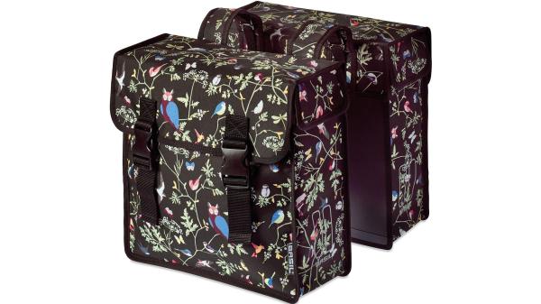 Basil Wanderlust - Double Bag  L schwarz, bunt
