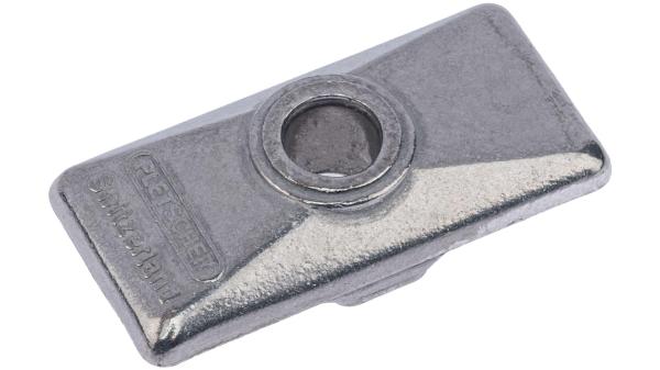 Pletscher St&auml;nderplatte  L silber
