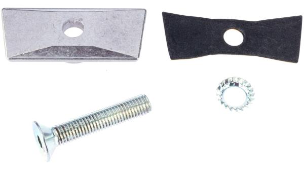 Hebie Adapterplatte  L silber
