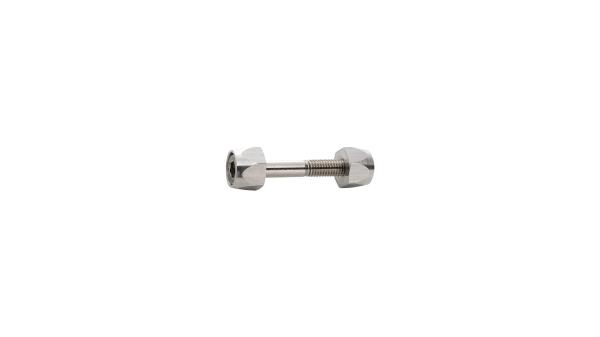 Fix-Nippel Sattelklemmbolzen  1 1/8" silber