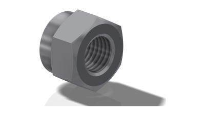 Monte Velo Innensechskantmutter  L silber Produktbild 1