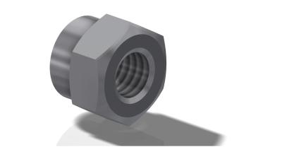 Monte Velo Innensechskantmutter  L silber Produktbild 1