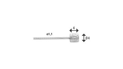 Innenz&uuml;ge 49 strands  17 mm grau Produktbild 1