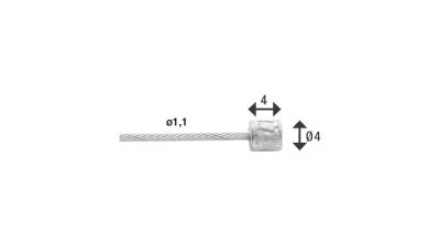 Innenz&uuml;ge 19 strands  17 mm silber Produktbild 1