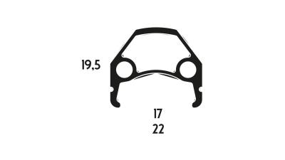 CONTEC Classic L17  17 mm schwarz Produktbild 1