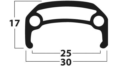 CONTEC Zen 28 Disc  17 mm schwarz Produktbild 1