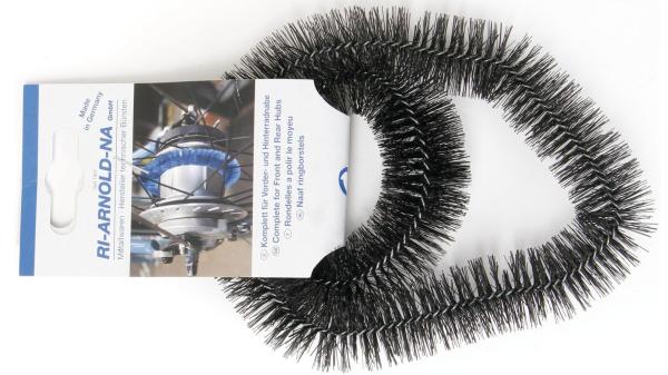  Nabenputzringe  17 mm schwarz