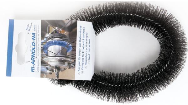  Nabenputzringe  17 mm schwarz