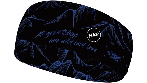 H.A.D. Merino Unisex 22 mm schwarz, blau