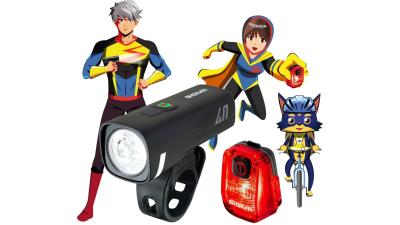 Sigma Sport Aura 40 / Hiro 10 Ride Safe To School   schwarz Produktbild 1
