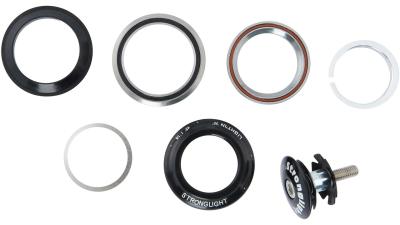 Stronglight Light in Alu  1 1/8"-1 1/4" tapered schwarz Produktbild 1