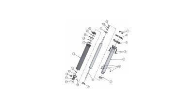CONTEC Nara Dropair DLX Kit B  1 1/8" silber Produktbild 1