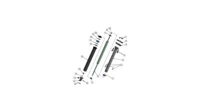 CONTEC Nara Drop Kit B  1 1/8" silber Produktbild 1