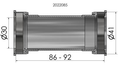 Innenlager Press Fit  XXL schwarz Produktbild 2