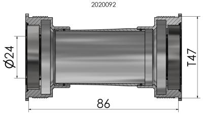 Innenlager Thread Fit  XXL schwarz Produktbild 2