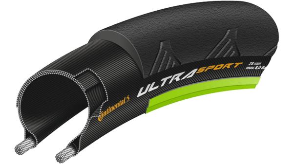 Continental Ultra Sport 2  17 mm schwarz, gr&uuml;n