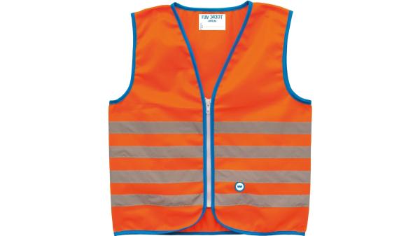 Wowow Fun Jacket Kinder S orange, silber