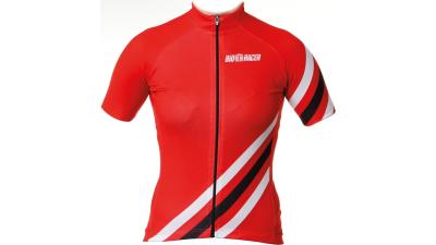 BioRacer Cycling Shirt Damen XS rot, wei&szlig;, schwarz Produktbild 1