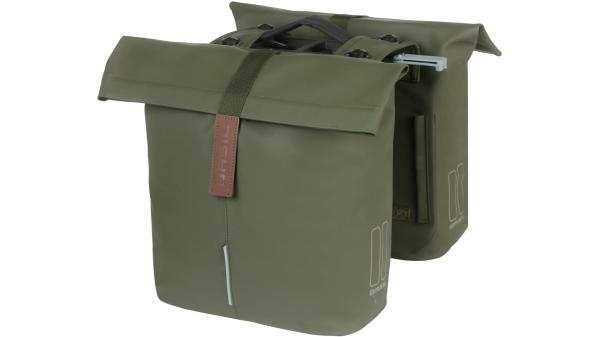 Basil City Double Pannier Bag MIK  XL gr&uuml;n