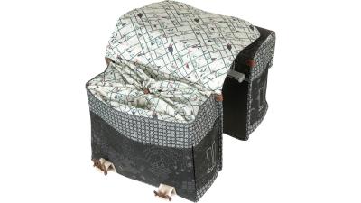Basil Boh&egrave;me - Double Bag MIK  S grau, wei&szlig; Produktbild 2