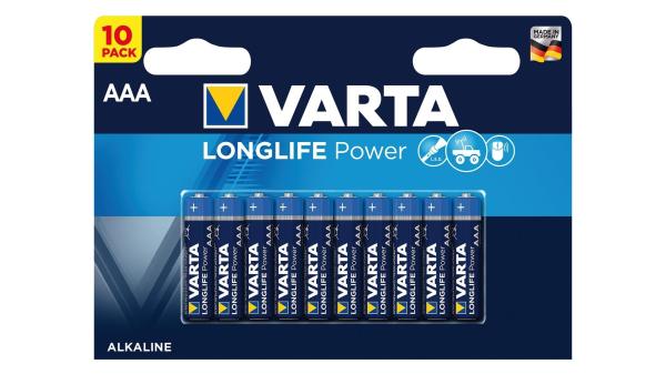 Varta Longlife Power - High Energy   silber, blau, gelb
