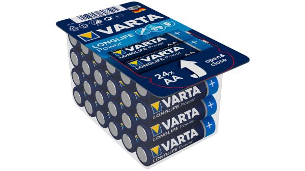 Varta Longlife Power - High Energy   silber, blau, gelb