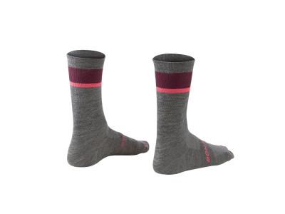 Bontrager Socke Bontrager Race Crew Wool S (37-39) Grey/Mulb Produktbild 1