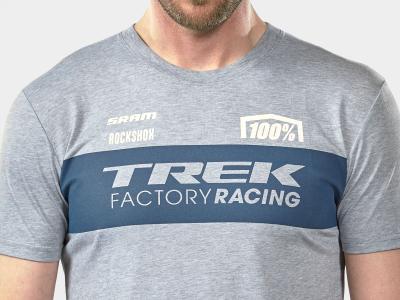 Unbekannt Jersey 100% Tech Tee Short Sleeve Small Grey/Navy Produktbild 2