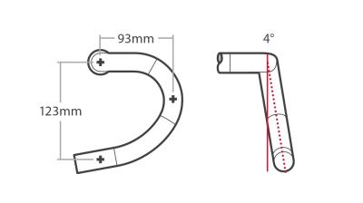 Bontrager Lenker BNT Pro IsoCore VR-CF Road 31,8mm 38cm Blac Produktbild 3