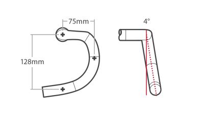 Bontrager Lenker Bontrager Pro IsoCore VR-SF Road 31,8mm 42c Produktbild 3