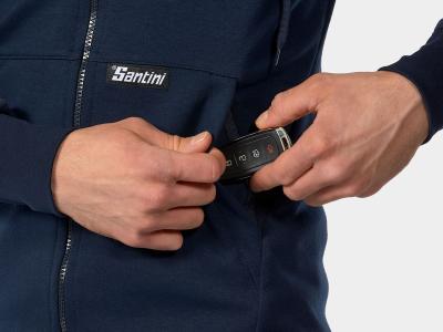 Santini Jacke Santini Trek-Segafredo Hoodie S Dark Blue Produktbild 4