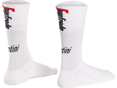 Santini Socke Santini Trek-Segafredo Sommer XS/S White/Red Produktbild 1