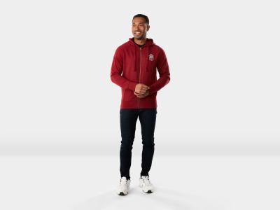 Trek Oberteil Trek Fun Badge Full Zip Hoodie XL Dark Re Produktbild 2