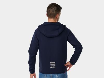 Santini Jacke Santini Trek-Segafredo Hoodie L Dark Blue Produktbild 1