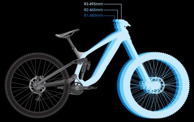Trek Session 9 X01 R3 Liquid Silver Produktbild 9