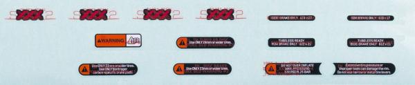 Bontrager Decal Bontrager Aeolus XXX 2 Black/Red