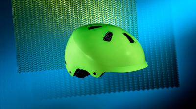 Bontrager Helm Bontrager Jet WaveCel Child Vis Green/Royal C Produktbild 6