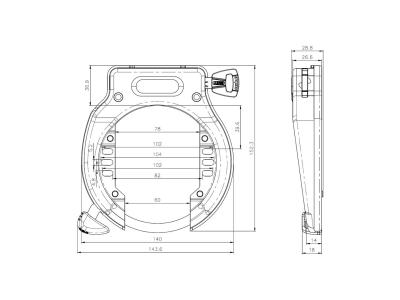 Abus Lock Abus Ring 4650L NR Removable Key RIB Battery Produktbild 1