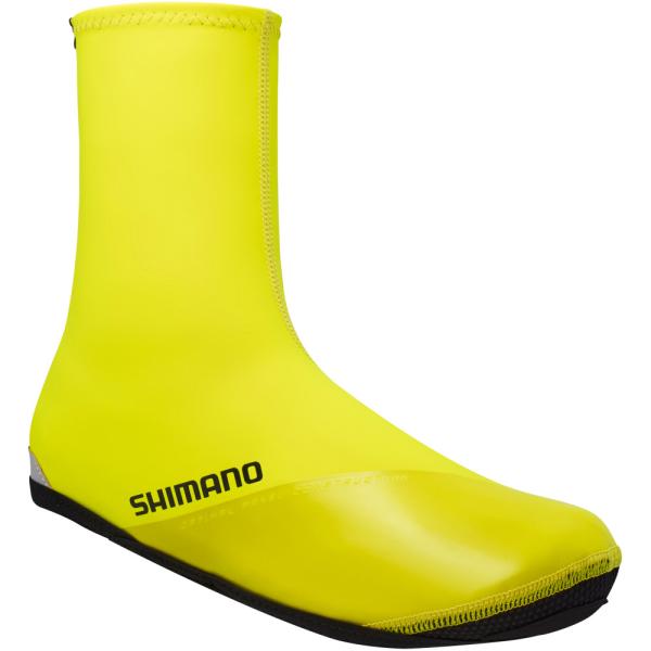 SHIMANO DUAL H2O SHOE COVER  NEON YELLOW  L (SHOE SIZE 42-43)