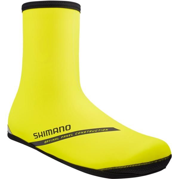 SHIMANO DUAL CR SHOE COVER  NEON YELLOW  S (SHOE SIZE 37-39)