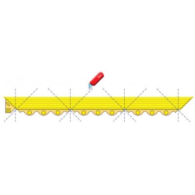 LISTA Abschlusskante f&uuml;r Bodenmatte 19 mm, ELIBODENMATTE19, 91 x 6 cm, Weiblich Produktbild 3