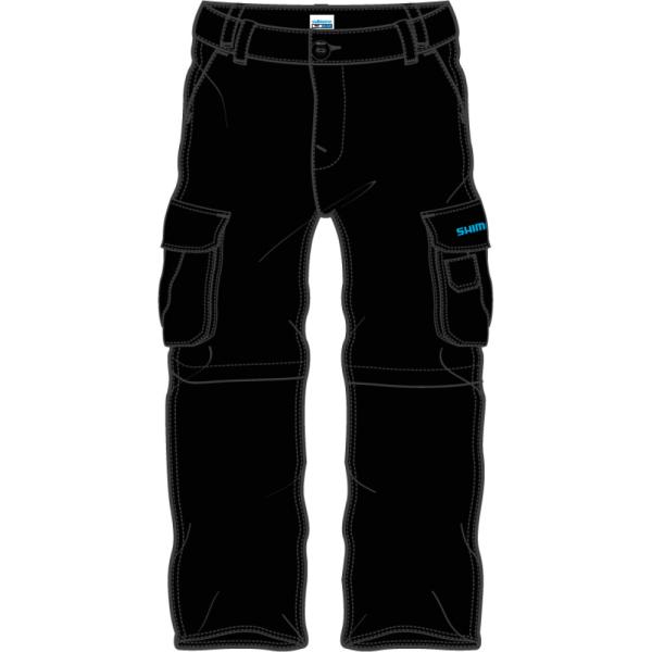 SHIMANO SHIMANO WORKSHOP ZIP PANTS          BLACK, XXL 65% PES/35% COTTON
