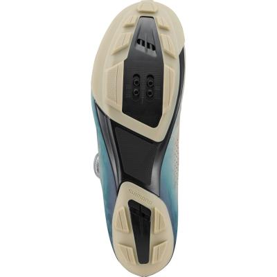 SHIMANO SHIMANO Fahrradschuhe RX600 Herren/Damen Gravel SPD Gr&ouml;&szlig;e 43 Beige/Blau Produktbild 4